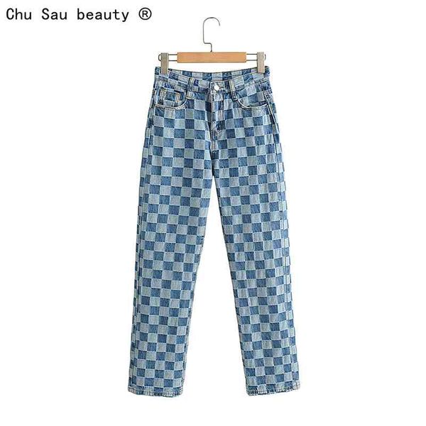 women jeans high waist street plaid vintage trendy mopping pants straight wide leg pants pantalones vaqueros mujer 210508, Blue
women jeans high waist street plaid vintage trendy mopping pants straight wide leg pants pantalones vaqueros mujer 210508, Blue