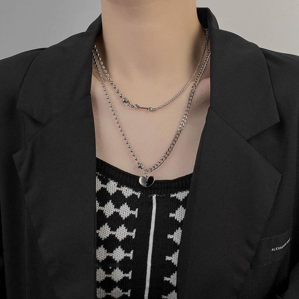 chokers allme rock double layers metallic love heart choker necklace for women trendy asymmetric beaded chunky cuban chains necklaces, Golden;silver
chokers allme rock double layers metallic love heart choker necklace for women trendy asymmetric beaded chunky cuban chains necklaces, Golden;silver