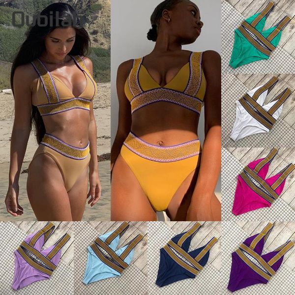 women's swimwear women bikini brazilian solid color two piece sets swimsuit 2021 summer beachwear girls and swimming, White;black
women's swimwear women bikini brazilian solid color two piece sets swimsuit 2021 summer beachwear girls and swimming, White;black