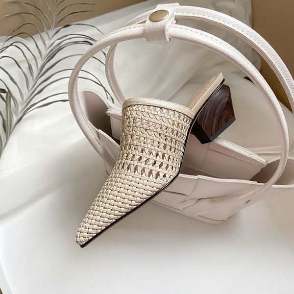 dress shoes kmeioo fashion slingback pumps pointed toe mule sandals chunky heel mules woven block heels leisure, Black
dress shoes kmeioo fashion slingback pumps pointed toe mule sandals chunky heel mules woven block heels leisure, Black