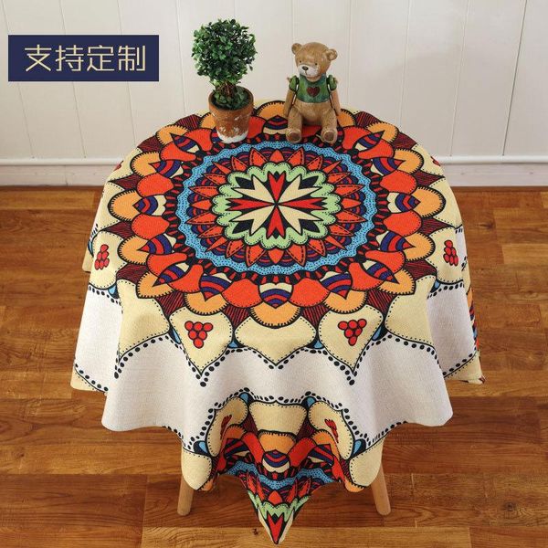 table cloth round flax thicken christmas tablecloth ethnic style cover wedding festival party el coffe home decorations
table cloth round flax thicken christmas tablecloth ethnic style cover wedding festival party el coffe home decorations