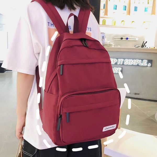 hocodo large capacity women waterproof nylon backpack solid color schoolbags fashion female backpack lapshoulder bags travel y0804
hocodo large capacity women waterproof nylon backpack solid color schoolbags fashion female backpack lapshoulder bags travel y0804