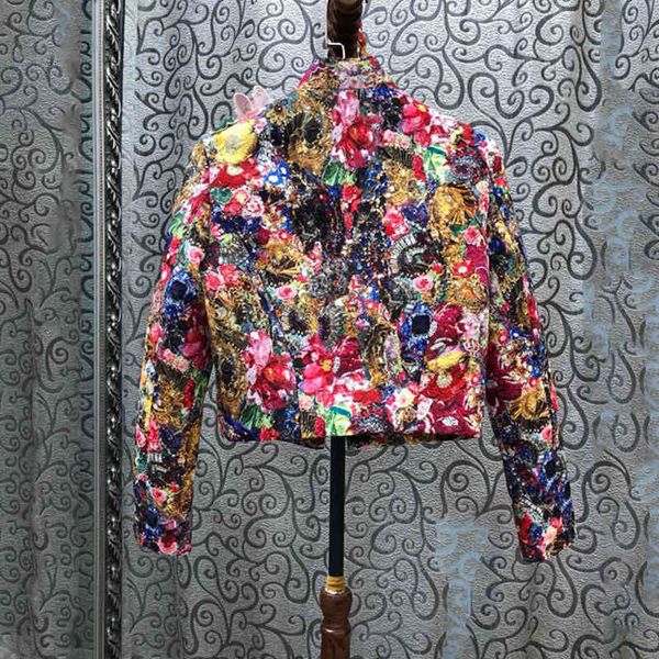 seqinyy luxury jacket 2021 spring fashion design granular crystal sequins color flowers print women's jacquard, Black;brown
seqinyy luxury jacket 2021 spring fashion design granular crystal sequins color flowers print women's jacquard, Black;brown