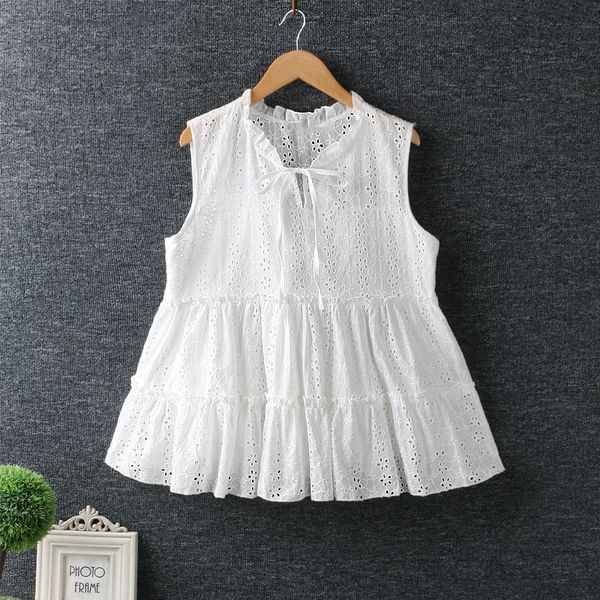 women's t-shirt lamtrip sweet bow hollow sleeveless ruffled collar cotton a-line tee women retro 2021 summer mlon, White
women's t-shirt lamtrip sweet bow hollow sleeveless ruffled collar cotton a-line tee women retro 2021 summer mlon, White