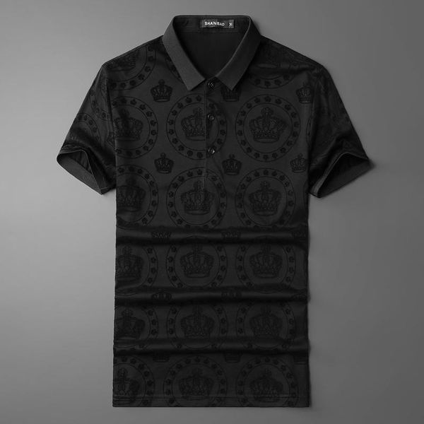 men's polos men shirts arrivals flocking lapel classic brand short sleeve crown male summer clothing e0405, White;black
men's polos men shirts arrivals flocking lapel classic brand short sleeve crown male summer clothing e0405, White;black