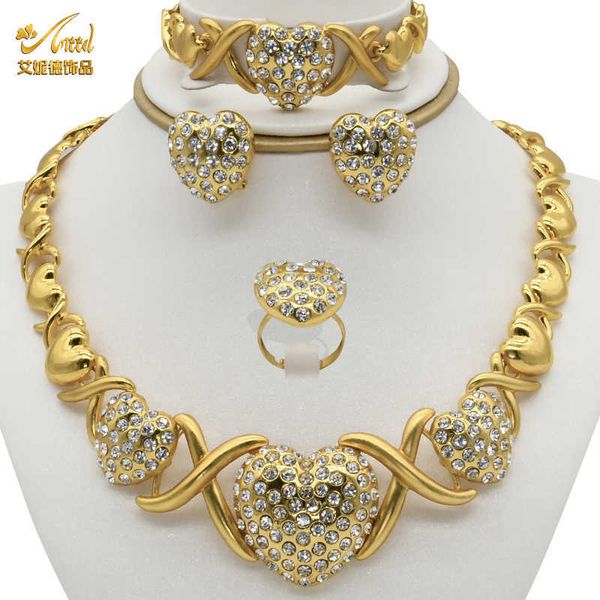 indian bride heart xoxo jewelery sets gold necklace rings bracelet earring set for women dubai wedding party jewelry trendy h1022, Silver
indian bride heart xoxo jewelery sets gold necklace rings bracelet earring set for women dubai wedding party jewelry trendy h1022, Silver