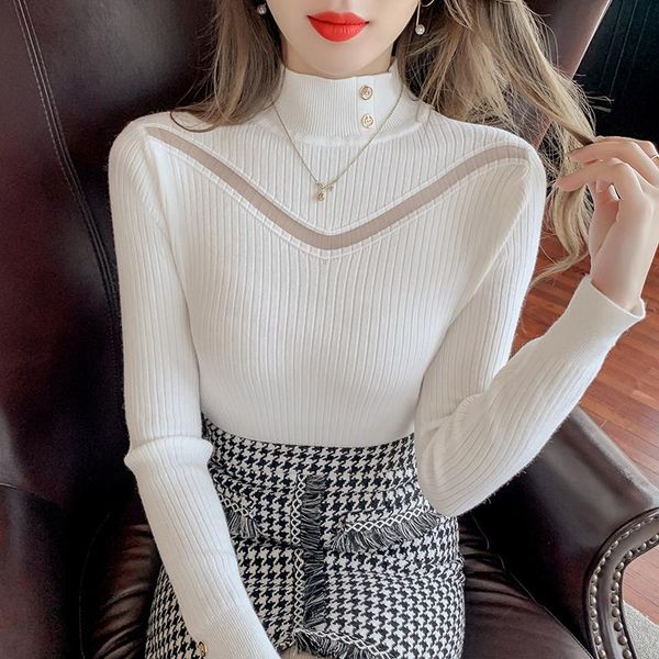 women's sweaters 2021 winter korean version of the slim bottoming sweater solid color turtleneck shirt women, White;black
women's sweaters 2021 winter korean version of the slim bottoming sweater solid color turtleneck shirt women, White;black