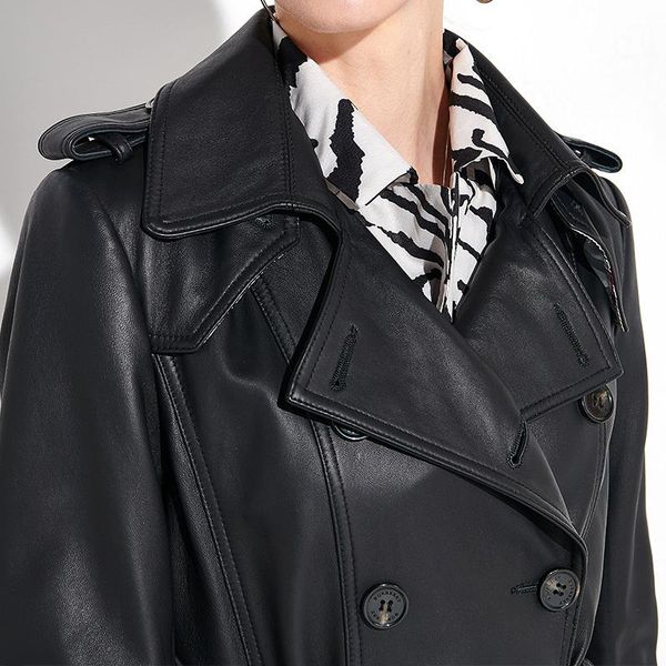women's leather & faux shzq 2021 sheepskin locomotive clothes slim pure waist closing jacket fashionable an, Black
women's leather & faux shzq 2021 sheepskin locomotive clothes slim pure waist closing jacket fashionable an, Black
