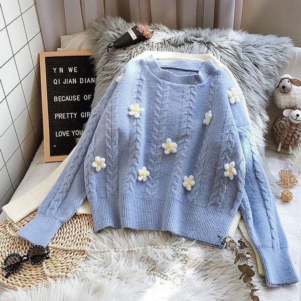 women's sweaters casual autumn winter women pullover sweater fashion quality knitted jumper kawaii warm female femme funny flowers, White;black
women's sweaters casual autumn winter women pullover sweater fashion quality knitted jumper kawaii warm female femme funny flowers, White;black