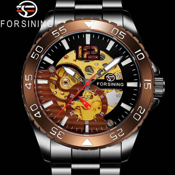 wristwatches forsining automatic mechanical wristwatch military sport male clock black steel strap skeleton man watch 8225, Slivery;brown
wristwatches forsining automatic mechanical wristwatch military sport male clock black steel strap skeleton man watch 8225, Slivery;brown