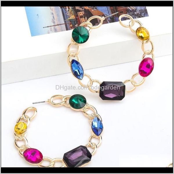& hie drop delivery 2021 fashion multicolor crystal gem hoop womens jewelry maxi lady temperament earrings accessories t8fni, Golden;silver
& hie drop delivery 2021 fashion multicolor crystal gem hoop womens jewelry maxi lady temperament earrings accessories t8fni, Golden;silver
