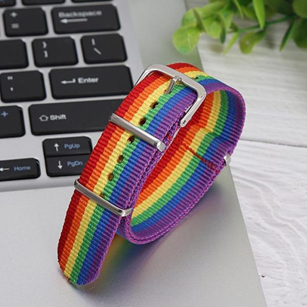 charm bracelets nylon rainbow bracelet harajuku couple friendship woven jewelry braid h6w7, Golden;silver
charm bracelets nylon rainbow bracelet harajuku couple friendship woven jewelry braid h6w7, Golden;silver