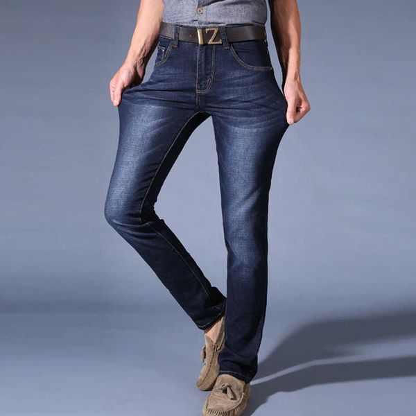 men business classic jeans homme pantalones hombre soft elastic blue denim overalls mens pants x0621
men business classic jeans homme pantalones hombre soft elastic blue denim overalls mens pants x0621
