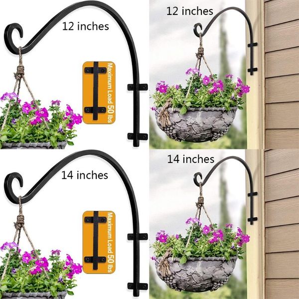 hooks & rails 12in/14in black iron wall light hook bracket wind chimes garden hanging basket planter lantern flower pot home decoration
hooks & rails 12in/14in black iron wall light hook bracket wind chimes garden hanging basket planter lantern flower pot home decoration