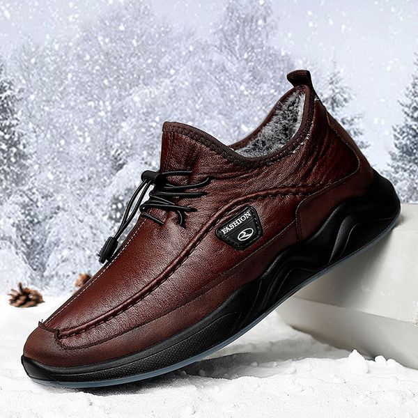plush warm men casual shoes winter snow boot pu waterproof cook shoes tracking men outdoor soft bottom walking sneakers strong, Black
plush warm men casual shoes winter snow boot pu waterproof cook shoes tracking men outdoor soft bottom walking sneakers strong, Black