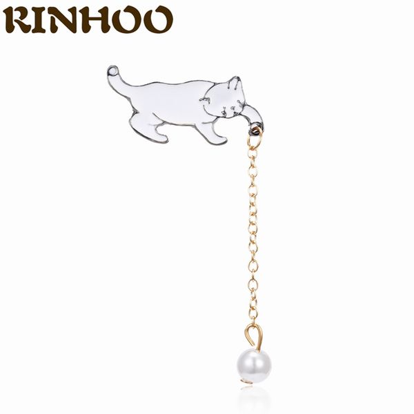 cute simple white cat pearl pendant brooch pin enamel paint long chain brooch for women girl animal design fashion jewelrydio chan contact, Gray
cute simple white cat pearl pendant brooch pin enamel paint long chain brooch for women girl animal design fashion jewelrydio chan contact, Gray