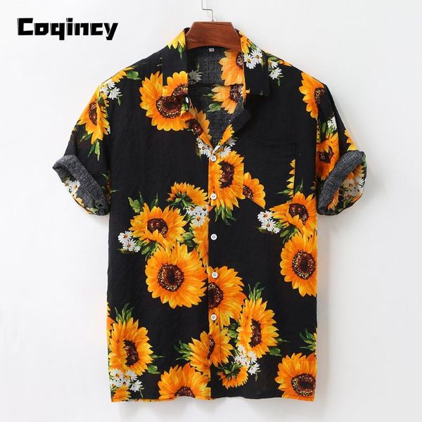 men's casual shirts men sunflower print colorful summer short sleeve loose button slim fit hawaiian shirt blouse camisas, White;black
men's casual shirts men sunflower print colorful summer short sleeve loose button slim fit hawaiian shirt blouse camisas, White;black
