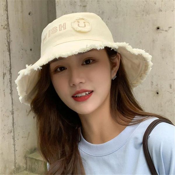 wide brim hats fashionable women's bucket hat ins smile solid color raw edge summer visor personality female outdoor travel girl fishma, Blue;gray
wide brim hats fashionable women's bucket hat ins smile solid color raw edge summer visor personality female outdoor travel girl fishma, Blue;gray