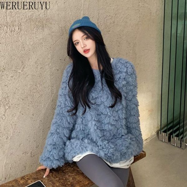 women's hoodies & sweatshirts werueruyu pullovers autumn winter women o-neck sweater loose knitted ladies female casual solid color plu, Black
women's hoodies & sweatshirts werueruyu pullovers autumn winter women o-neck sweater loose knitted ladies female casual solid color plu, Black