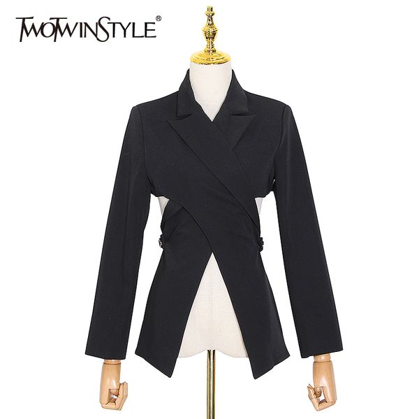hollow out blazer for women notched collar long sleeve casual black female autumn fashion clothes 210524, White;black
hollow out blazer for women notched collar long sleeve casual black female autumn fashion clothes 210524, White;black
