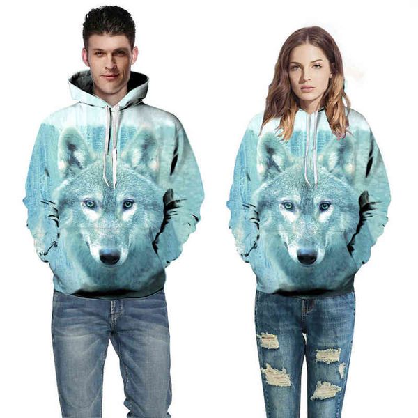 couple's sweatshirt 2022 style spring and autumn digital printing hooded 3d sweater snow wolf trend creative, Black
couple's sweatshirt 2022 style spring and autumn digital printing hooded 3d sweater snow wolf trend creative, Black