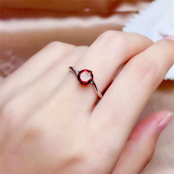 cluster rings mdina promise ring 925 sterling silver platinum plated natural round red garnet gift jewelry for women, Golden;silver
cluster rings mdina promise ring 925 sterling silver platinum plated natural round red garnet gift jewelry for women, Golden;silver