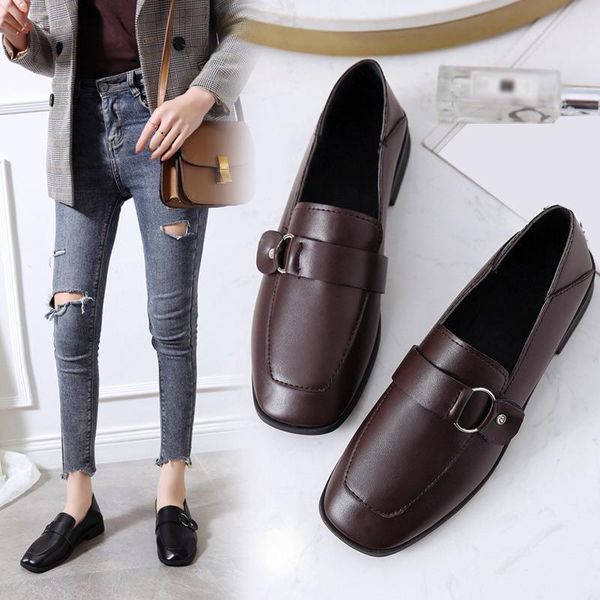 dress shoes square toe female pumps drop women office ladies loafers low heels slip on woman leather comfort fashion shoe, Black
dress shoes square toe female pumps drop women office ladies loafers low heels slip on woman leather comfort fashion shoe, Black