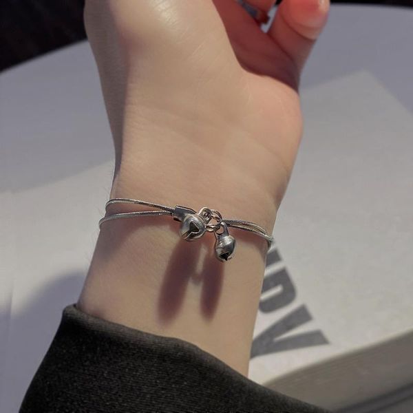 link, chain bangles woman bells bracelets women layered bracelet geometric lovesickness light luxury fashion silver color stainless armband, Black
link, chain bangles woman bells bracelets women layered bracelet geometric lovesickness light luxury fashion silver color stainless armband, Black