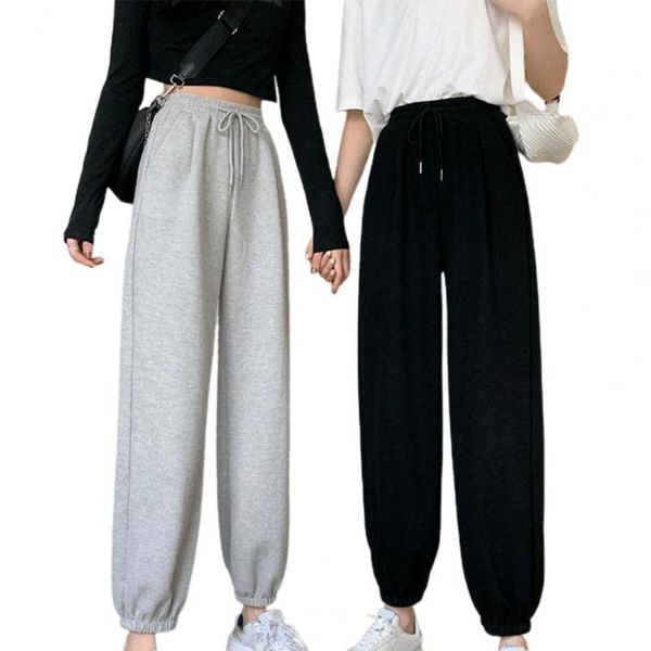 women's pants & capris casual solid color high waist track sweatpants women, Black;white
women's pants & capris casual solid color high waist track sweatpants women, Black;white