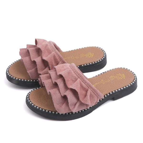 slipper girls slippers 2021 summer suede wood ear fashion princess home sweet sandals, Black;grey
slipper girls slippers 2021 summer suede wood ear fashion princess home sweet sandals, Black;grey
