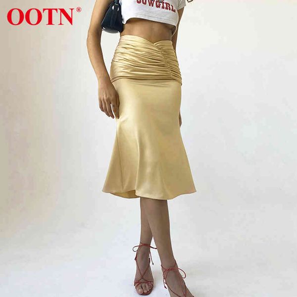 ootn satin summer women skirts high waist elegant silk female midi skirt office work ruched golden a line skirt spring 210413, Black
ootn satin summer women skirts high waist elegant silk female midi skirt office work ruched golden a line skirt spring 210413, Black