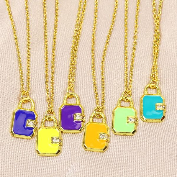 pendant necklaces 10 pcs enamel lock necklace jewelry accessories gift 51822, Silver
pendant necklaces 10 pcs enamel lock necklace jewelry accessories gift 51822, Silver