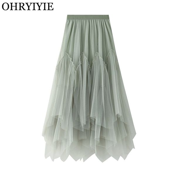 ohryiyie women irregular long tulle skirts ladies high waist ankle-length tutu maxi skirts beige green female faldas jupe femme 210412, Black
ohryiyie women irregular long tulle skirts ladies high waist ankle-length tutu maxi skirts beige green female faldas jupe femme 210412, Black