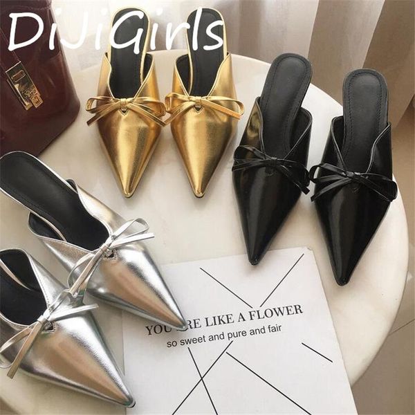 slippers dijigirls summer women and half fashion bow decorated shoes pointed head stiletto heels outdoor wild, Black
slippers dijigirls summer women and half fashion bow decorated shoes pointed head stiletto heels outdoor wild, Black