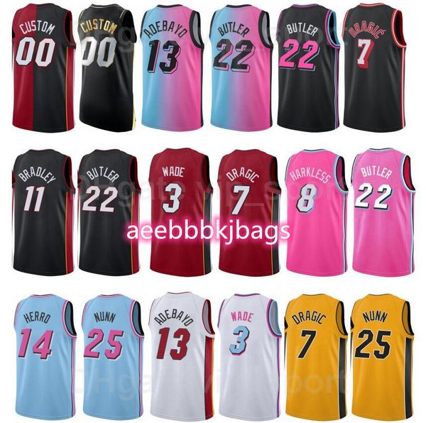 screen print basketball dwyane wade jersey 3 jimmy butler 21 tyler herro 14 goran dragic 7 kendrick nunn bam adebayo man woman youth, Black;red
screen print basketball dwyane wade jersey 3 jimmy butler 21 tyler herro 14 goran dragic 7 kendrick nunn bam adebayo man woman youth, Black;red