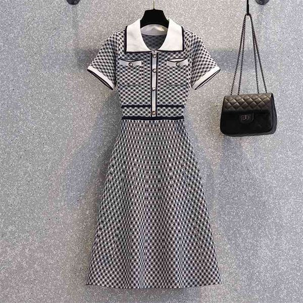 korean vintage knitted sweater dress summer elegant fashion ladies short sleeve dresses mini vestidos robe femme 210514, Black;gray
korean vintage knitted sweater dress summer elegant fashion ladies short sleeve dresses mini vestidos robe femme 210514, Black;gray