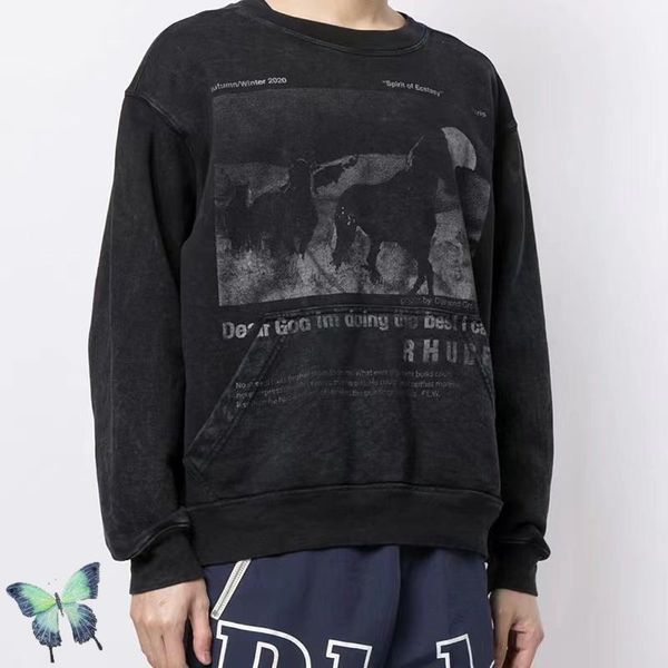 men's hoodies & sweatshirts women men rh terry horse print pullovers washed vintage do old, Black
men's hoodies & sweatshirts women men rh terry horse print pullovers washed vintage do old, Black