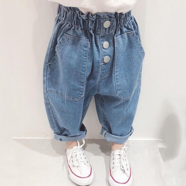 spring and autumn baby girl jeans children's loose denim pants girls fashion solid high waist kids casual, Blue
spring and autumn baby girl jeans children's loose denim pants girls fashion solid high waist kids casual, Blue