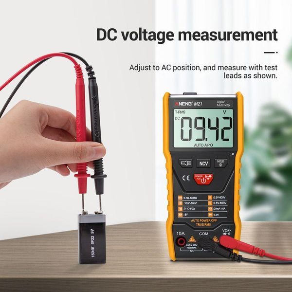 multimeters m21 auto measure multimeter true rms digital 6000 counts display + ncv/super bright function
multimeters m21 auto measure multimeter true rms digital 6000 counts display + ncv/super bright function