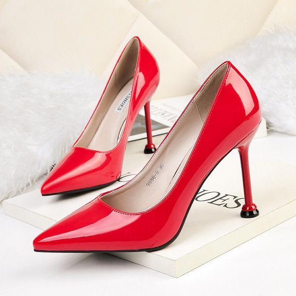 patent leather red high heels pumps women stiletto pointed toe party shoes ladies classic office career woman dress, Black
patent leather red high heels pumps women stiletto pointed toe party shoes ladies classic office career woman dress, Black