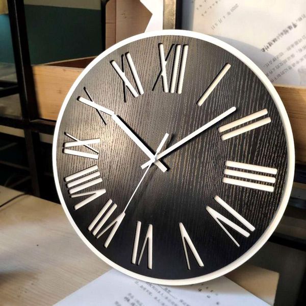 wood wall clock modern design living room clocks home decor art large silent black and white 3d watch reloj decoration gift
wood wall clock modern design living room clocks home decor art large silent black and white 3d watch reloj decoration gift
