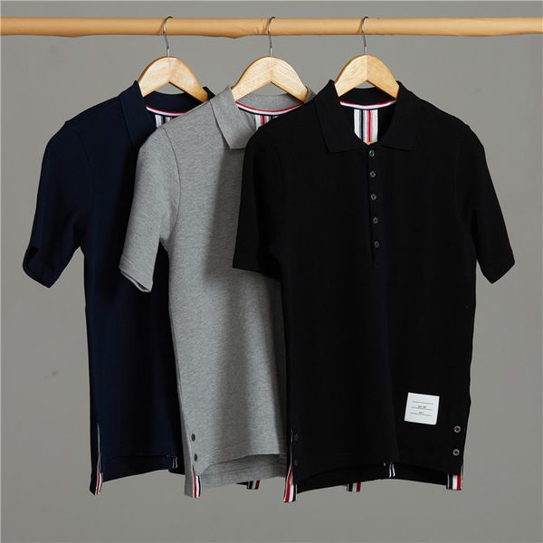 ftb t-shirt men's and women's pearl ground cotton back stripe ribbon polo shirt new summer lapel top, White;black
ftb t-shirt men's and women's pearl ground cotton back stripe ribbon polo shirt new summer lapel top, White;black