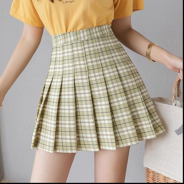 summer korean high waist plaid womens skirt mini school girls cute pleated with zipper, Black
summer korean high waist plaid womens skirt mini school girls cute pleated with zipper, Black