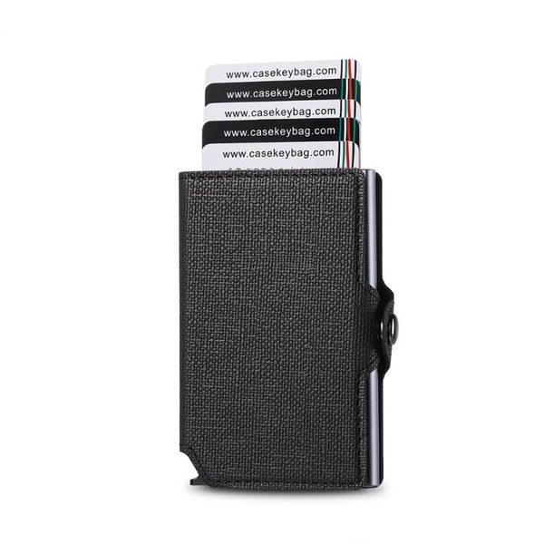 aluminum metal credit business mini leather wallet id holder name cards case pocket organizer wallets, Red;black
aluminum metal credit business mini leather wallet id holder name cards case pocket organizer wallets, Red;black