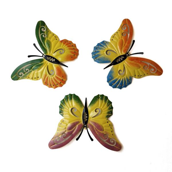 decorative objects & figurines butterfly shaped wall-mounted decoration for garden/ courtyard, multicolor wall hanging artwork
decorative objects & figurines butterfly shaped wall-mounted decoration for garden/ courtyard, multicolor wall hanging artwork