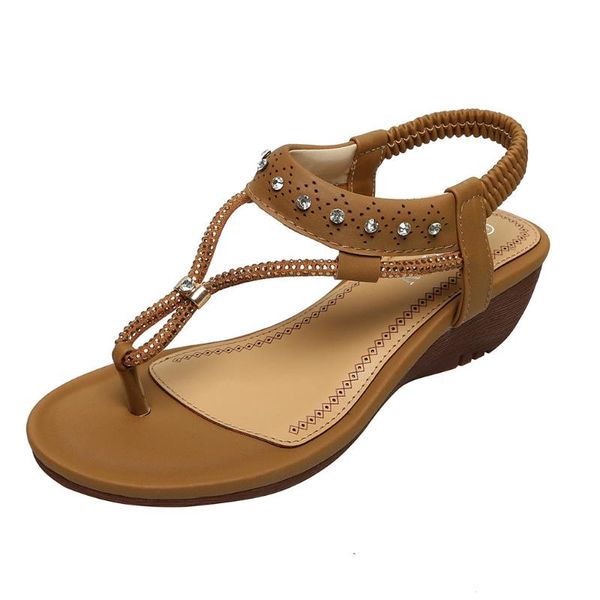 wedges sandals shoes for women ladies string bead casual elastic band bohemian beach, Black
wedges sandals shoes for women ladies string bead casual elastic band bohemian beach, Black