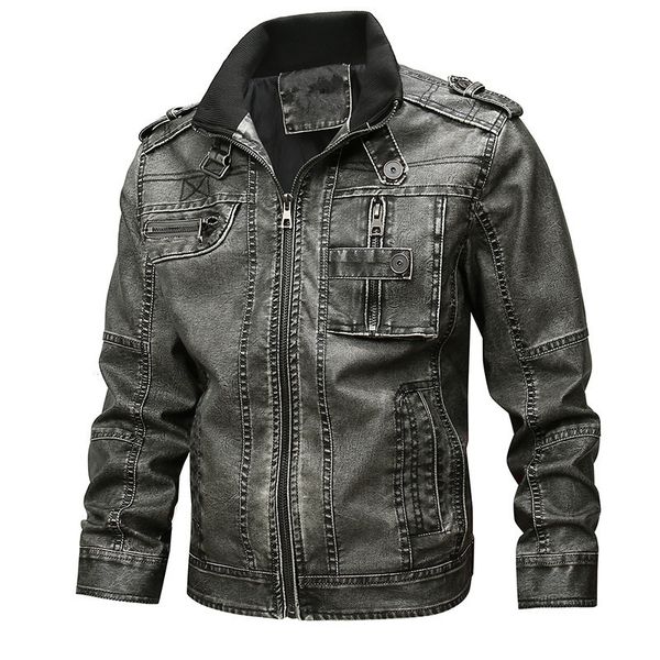 plush men s leather jacket high-quality stand-up collar retro comfortable warmth fashion travel commute, Black
plush men s leather jacket high-quality stand-up collar retro comfortable warmth fashion travel commute, Black