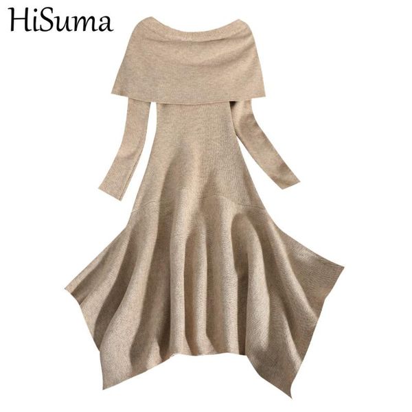 autumn winter women slash neck irregular sweater knitted dress lady off shoulder elastic slim waist pullover midi dresses casual, Black;gray
autumn winter women slash neck irregular sweater knitted dress lady off shoulder elastic slim waist pullover midi dresses casual, Black;gray