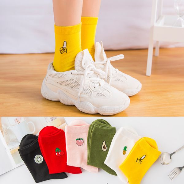 socks ins trendy autumn and winter women's medium tube avocado embroidered fruit, Black;white
socks ins trendy autumn and winter women's medium tube avocado embroidered fruit, Black;white