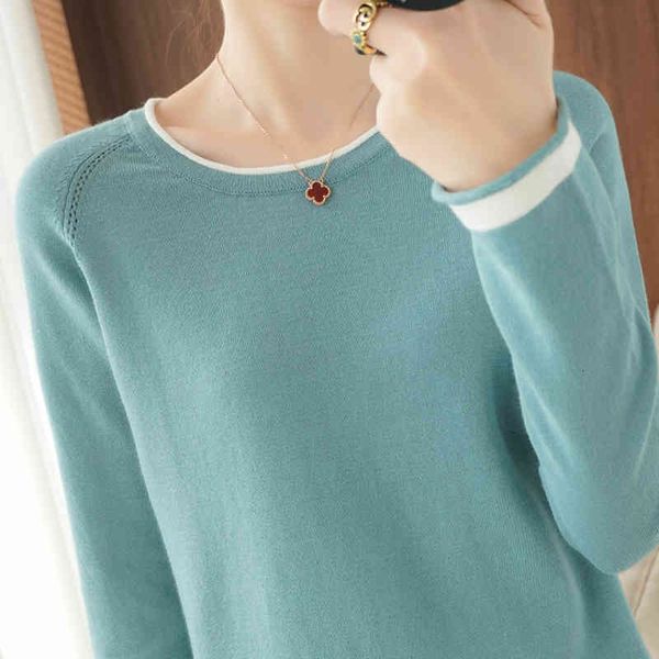 women's sweaters female round knitted sweater, long sleeve jumper 100% cotton for women, short, casual and loose, , spring autumn k0qk, White;black
women's sweaters female round knitted sweater, long sleeve jumper 100% cotton for women, short, casual and loose, , spring autumn k0qk, White;black